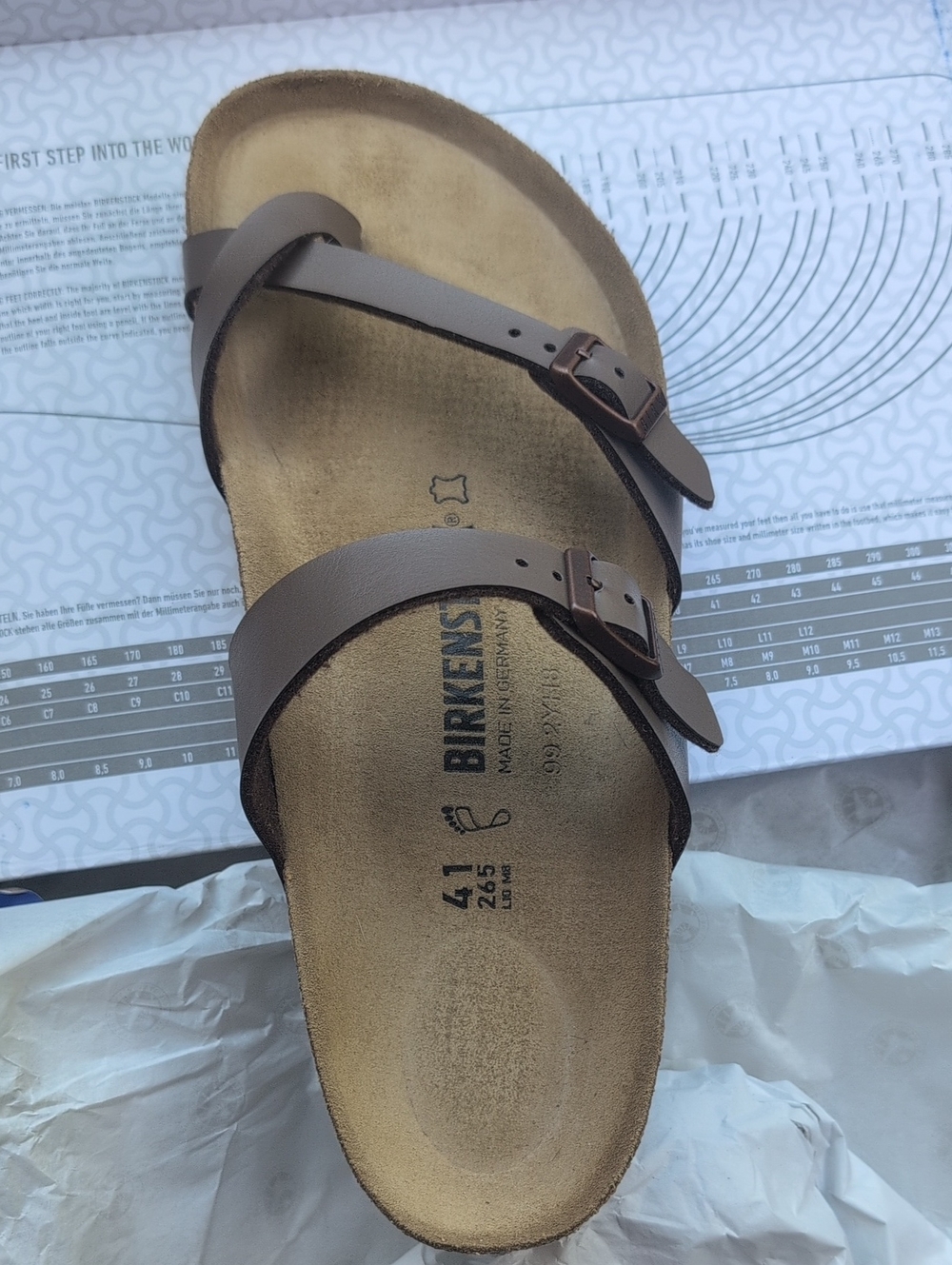 Birkenstock Mayari Sandals in Mocha with Copper Buckles - Picture 2 of 3